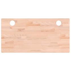 vidaXL Schreibtischplatte 80x40x1,5 cm Massivholz Buche