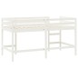 vidaXL Kinderhochbett mit Leiter Weiß 90x200 cm Massivholz Kiefer vidaXL Kinderhochbett mit Leiter Weiß 90x200 cm Massivholz Kiefer