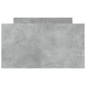 vidaXL Bettgestell mit Kopf- und Fußteil Betongrau 90x200 cm vidaXL Bettgestell mit Kopf- und Fußteil Betongrau 90x200 cm