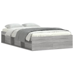 vidaXL Bettgestell Grau Sonoma 120x190 cm