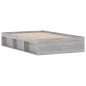 vidaXL Bettgestell Grau Sonoma 120x190 cm vidaXL Bettgestell Grau Sonoma 120x190 cm