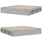 vidaXL Bettgestell Betongrau 200x200 cm vidaXL Bettgestell Betongrau 200x200 cm