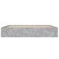 vidaXL Bettgestell Betongrau 200x200 cm vidaXL Bettgestell Betongrau 200x200 cm