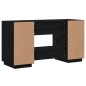 vidaXL Schreibtisch Schwarz 140x50x75 cm Massivholz Kiefer vidaXL Schreibtisch Schwarz 140x50x75 cm Massivholz Kiefer
