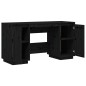 vidaXL Schreibtisch Schwarz 140x50x75 cm Massivholz Kiefer vidaXL Schreibtisch Schwarz 140x50x75 cm Massivholz Kiefer