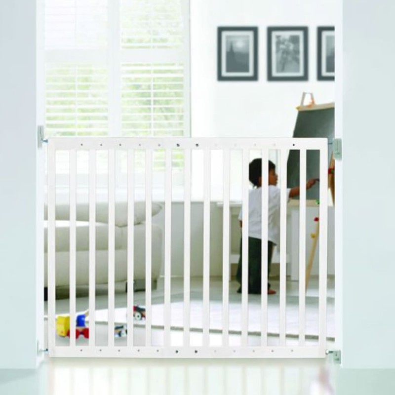 Mac Lean Babyschutzgitter 64-100 cm Holz Weiß Mac Lean Babyschutzgitter 64-100 cm Holz Weiß