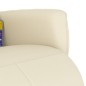 vidaXL Massagesessel mit Fußteil Creme Kunstleder vidaXL Massagesessel mit Fußteil Creme Kunstleder