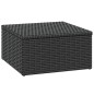 vidaXL Garten-Lounge-Set Schwarz Poly Rattan vidaXL Garten-Lounge-Set Schwarz Poly Rattan