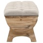 vidaXL Aufbewahrungsbank Massivholz und Stoff 103 x 51 x 44 cm vidaXL Aufbewahrungsbank Massivholz und Stoff 103 x 51 x 44 cm