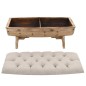 vidaXL Aufbewahrungsbank Massivholz und Stoff 103 x 51 x 44 cm vidaXL Aufbewahrungsbank Massivholz und Stoff 103 x 51 x 44 cm