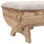 vidaXL Aufbewahrungsbank Massivholz und Stoff 103 x 51 x 44 cm vidaXL Aufbewahrungsbank Massivholz und Stoff 103 x 51 x 44 cm
