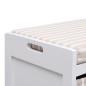 vidaXL Flurbank Weiß 70 x 33,5 x 45 cm Paulownia Holz vidaXL Flurbank Weiß 70 x 33,5 x 45 cm Paulownia Holz