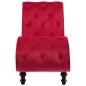 vidaXL Chaiselongue Rot Samt vidaXL Chaiselongue Rot Samt