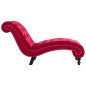 vidaXL Chaiselongue Rot Samt vidaXL Chaiselongue Rot Samt