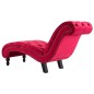 vidaXL Chaiselongue Rot Samt vidaXL Chaiselongue Rot Samt