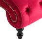 vidaXL Chaiselongue Rot Samt vidaXL Chaiselongue Rot Samt