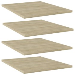 vidaXL Bücherregal-Bretter 4 Stk. Sonoma-Eiche 40x50x1,5 cm