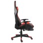 vidaXL Gaming-Stuhl mit Fußstütze Drehbar Rot PVC vidaXL Gaming-Stuhl mit Fußstütze Drehbar Rot PVC