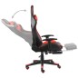 vidaXL Gaming-Stuhl mit Fußstütze Drehbar Rot PVC vidaXL Gaming-Stuhl mit Fußstütze Drehbar Rot PVC