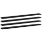 vidaXL Bücherregal-Bretter 4 Stk. Schwarz 100x10x1,5 cm Holzwerkstoff vidaXL Bücherregal-Bretter 4 Stk. Schwarz 100x10x1,5 cm Holzwerkstoff