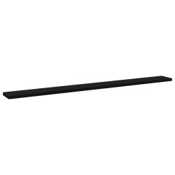 vidaXL Bücherregal-Bretter 4 Stk. Schwarz 100x10x1,5 cm Holzwerkstoff