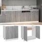 vidaXL Spülenunterschrank Grau Sonoma 80x46x81,5 cm Holzwerkstoff vidaXL Spülenunterschrank Grau Sonoma 80x46x81,5 cm Holzwerkstoff
