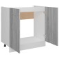 vidaXL Spülenunterschrank Grau Sonoma 80x46x81,5 cm Holzwerkstoff vidaXL Spülenunterschrank Grau Sonoma 80x46x81,5 cm Holzwerkstoff