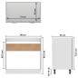 vidaXL Spülenunterschrank Grau Sonoma 80x46x81,5 cm Holzwerkstoff vidaXL Spülenunterschrank Grau Sonoma 80x46x81,5 cm Holzwerkstoff