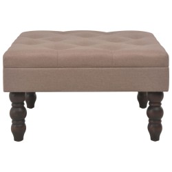 vidaXL Hocker Braun 60 x 60 x 36 cm Polyester