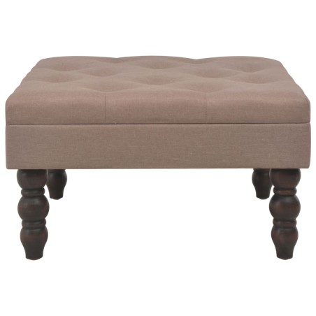 vidaXL Hocker Braun 60 x 60 x 36 cm Polyester