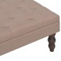 vidaXL Hocker Braun 60 x 60 x 36 cm Polyester vidaXL Hocker Braun 60 x 60 x 36 cm Polyester
