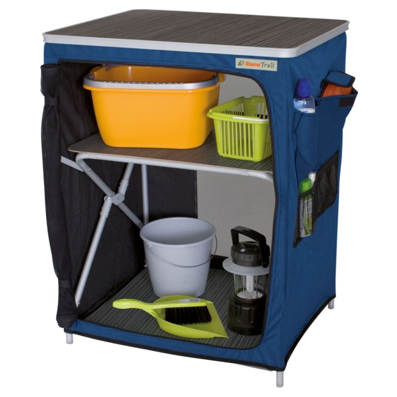 Eurotrail Campingschrank Vallou 67x53x86 cm Blau Eurotrail Campingschrank Vallou 67x53x86 cm Blau