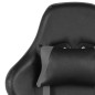 vidaXL Gaming-Stuhl Drehbar Grau PVC vidaXL Gaming-Stuhl Drehbar Grau PVC