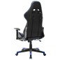 vidaXL Gaming-Stuhl mit Fußstütze Schwarz und Blau Kunstleder vidaXL Gaming-Stuhl mit Fußstütze Schwarz und Blau Kunstleder