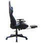 vidaXL Gaming-Stuhl mit Fußstütze Schwarz und Blau Kunstleder vidaXL Gaming-Stuhl mit Fußstütze Schwarz und Blau Kunstleder
