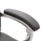 vidaXL Massage-Bürostuhl Grau Kunstleder vidaXL Massage-Bürostuhl Grau Kunstleder