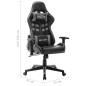vidaXL Gaming-Stuhl Schwarz und Grau Kunstleder vidaXL Gaming-Stuhl Schwarz und Grau Kunstleder