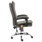 vidaXL Massage-Bürostuhl Grau Stoff vidaXL Massage-Bürostuhl Grau Stoff