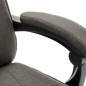 vidaXL Massage-Bürostuhl Grau Stoff vidaXL Massage-Bürostuhl Grau Stoff