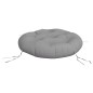 Kissen Rund Grau Ø 60 x 11 cm Oxford-Gewebe Kissen Rund Grau Ø 60 x 11 cm Oxford-Gewebe