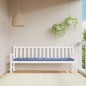 Gartenbank-Auflage Blau&Weiß Gestreift 200x50x7 cm Stoff Gartenbank-Auflage Blau&Weiß Gestreift 200x50x7 cm Stoff