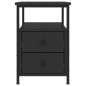 vidaXL Nachttische 2 Stk. Schwarz 34x35,5x50 cm Holzwerkstoff vidaXL Nachttische 2 Stk. Schwarz 34x35,5x50 cm Holzwerkstoff