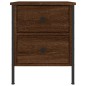 vidaXL Nachttische 2 Stk. Braun Eichen-Optik 40x42x50 cm Holzwerkstoff