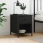 vidaXL Nachttisch Schwarz 40x42x50 cm Holzwerkstoff vidaXL Nachttisch Schwarz 40x42x50 cm Holzwerkstoff