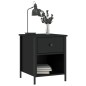 vidaXL Nachttisch Schwarz 40x42x50 cm Holzwerkstoff vidaXL Nachttisch Schwarz 40x42x50 cm Holzwerkstoff