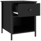 vidaXL Nachttisch Schwarz 40x42x50 cm Holzwerkstoff vidaXL Nachttisch Schwarz 40x42x50 cm Holzwerkstoff