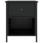 vidaXL Nachttisch Schwarz 40x42x50 cm Holzwerkstoff vidaXL Nachttisch Schwarz 40x42x50 cm Holzwerkstoff