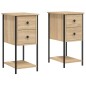 vidaXL Nachttische 2 Stk. Sonoma-Eiche 32x42x70 cm Holzwerkstoff vidaXL Nachttische 2 Stk. Sonoma-Eiche 32x42x70 cm Holzwerkstoff