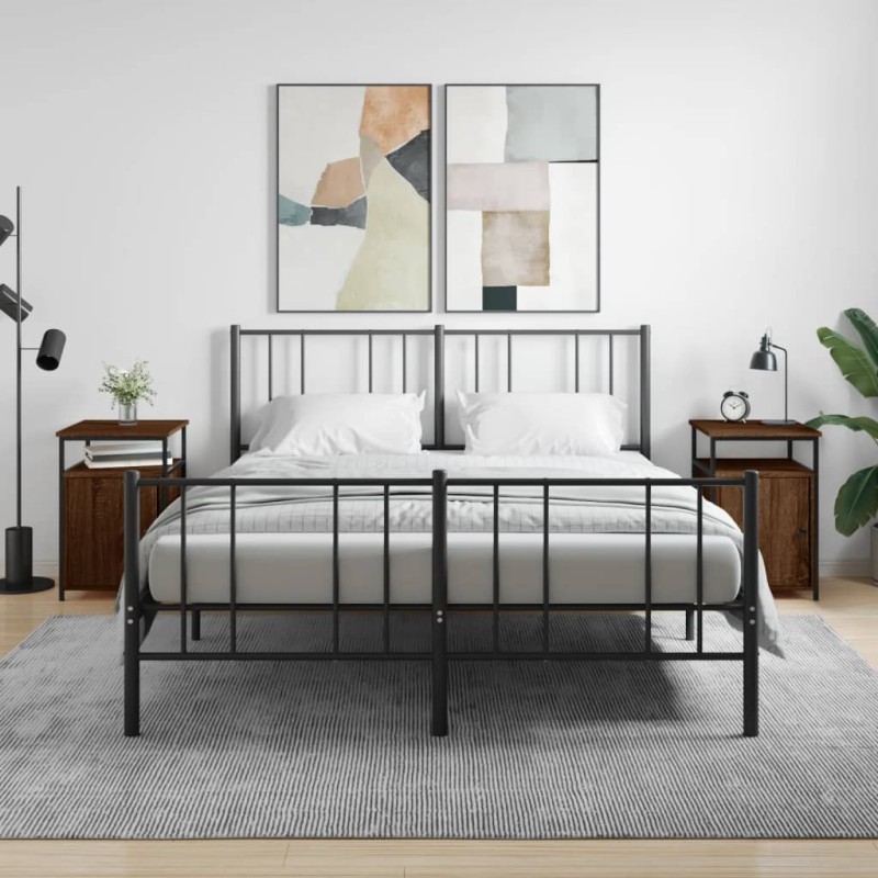 vidaXL Nachttische 2 Stk. Braun Eichen-Optik 40x42x60 cm Holzwerkstoff vidaXL Nachttische 2 Stk. Braun Eichen-Optik 40x42x60 cm Holzwerkstoff