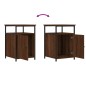 vidaXL Nachttische 2 Stk. Braun Eichen-Optik 40x42x60 cm Holzwerkstoff vidaXL Nachttische 2 Stk. Braun Eichen-Optik 40x42x60 cm Holzwerkstoff